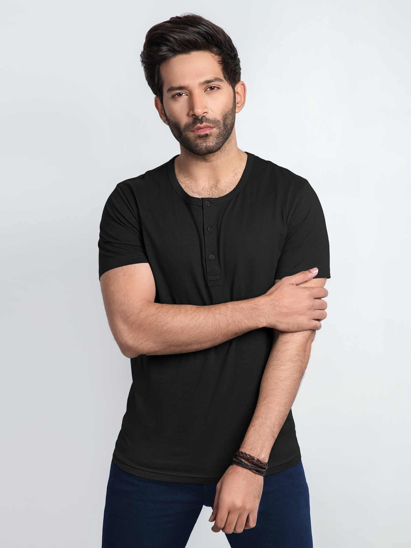 Men Henley Tee