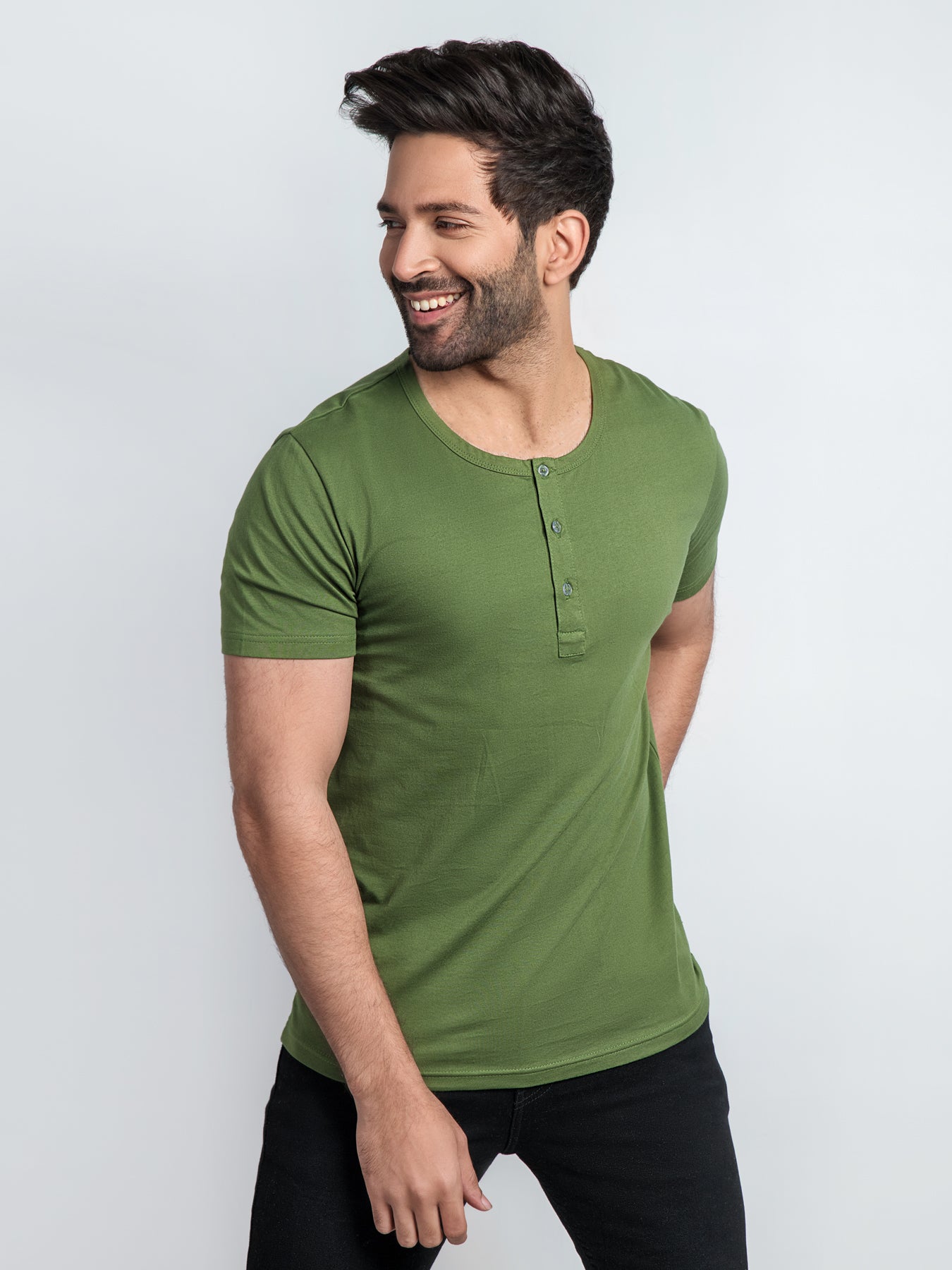Men Henley Tee